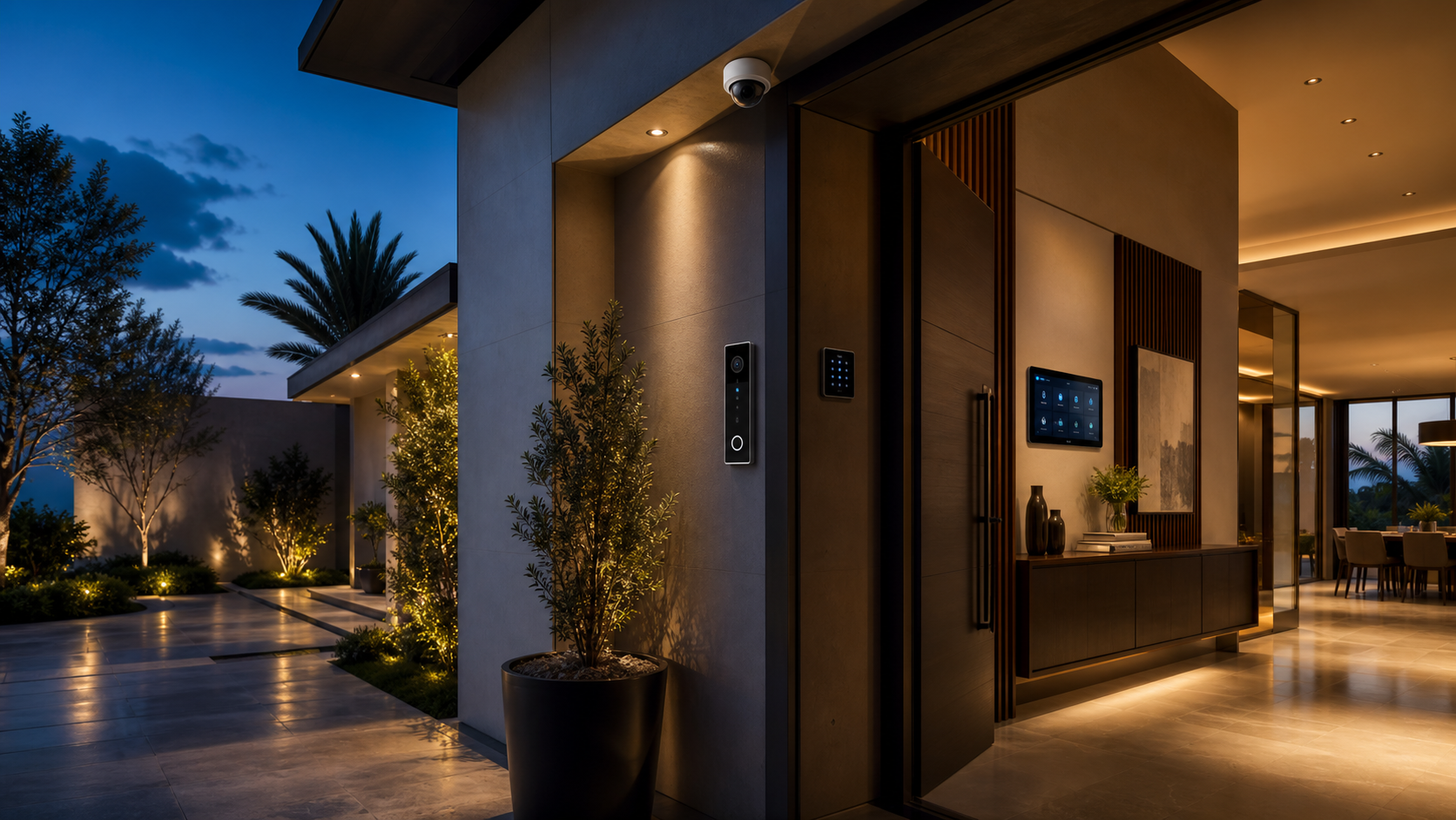 Smart villa entrance technology