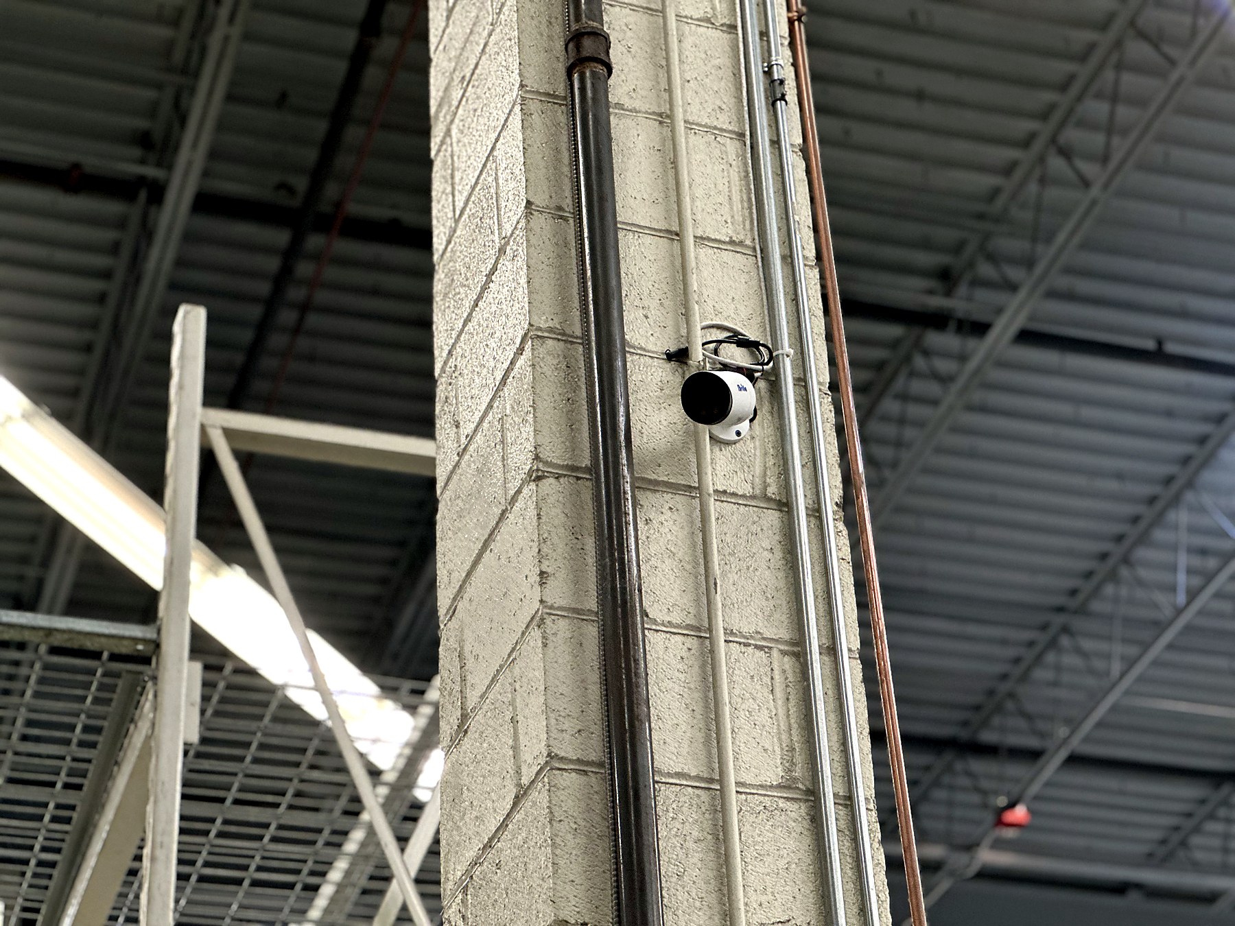 Industrial surveillance camera installation by Brilla