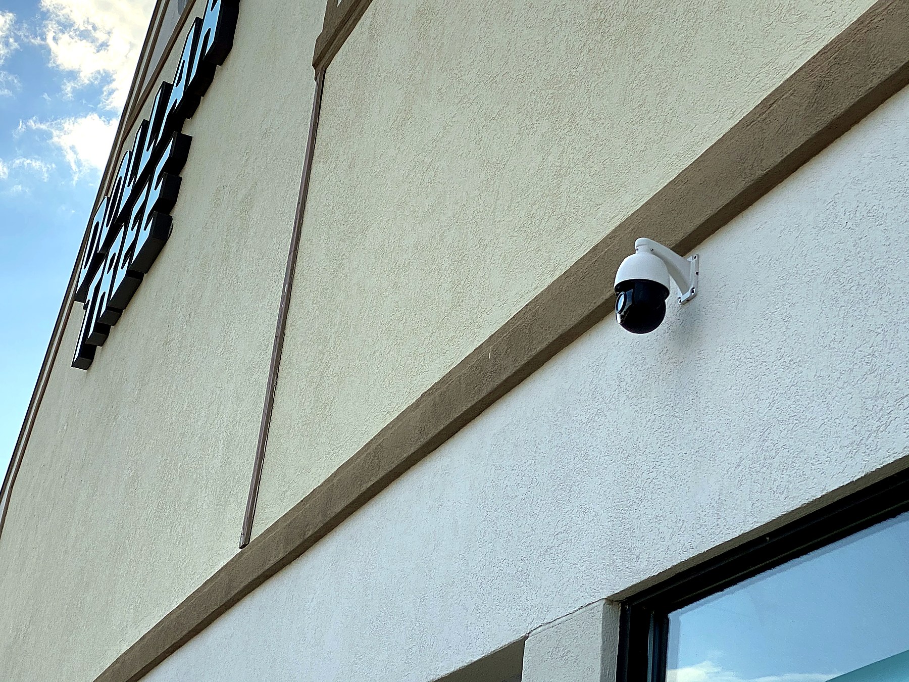Exterior PTZ camera installation by Brilla