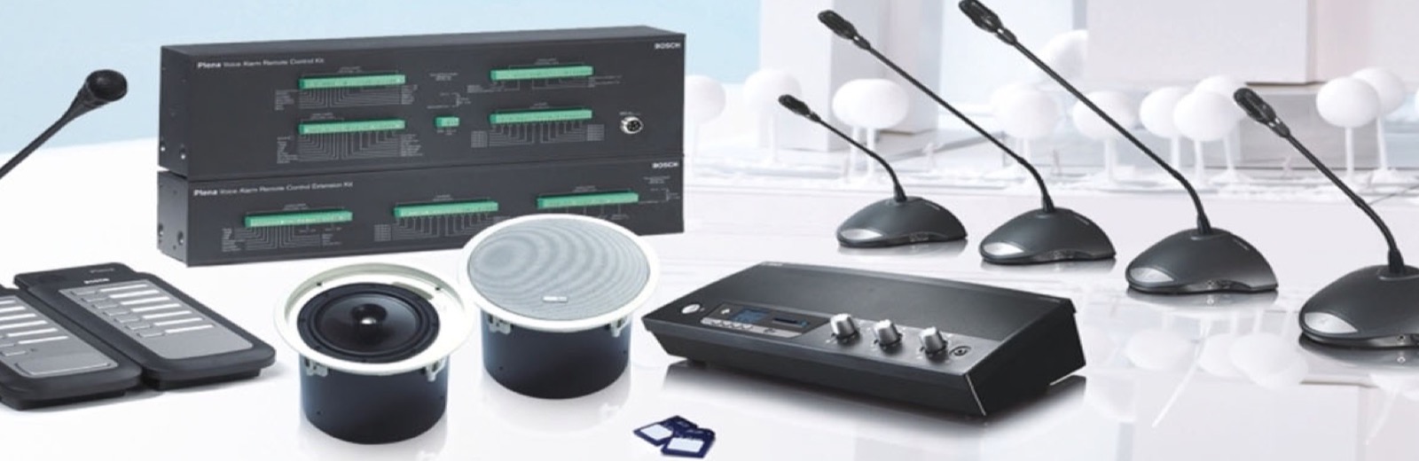 Public address and conference audio equipment