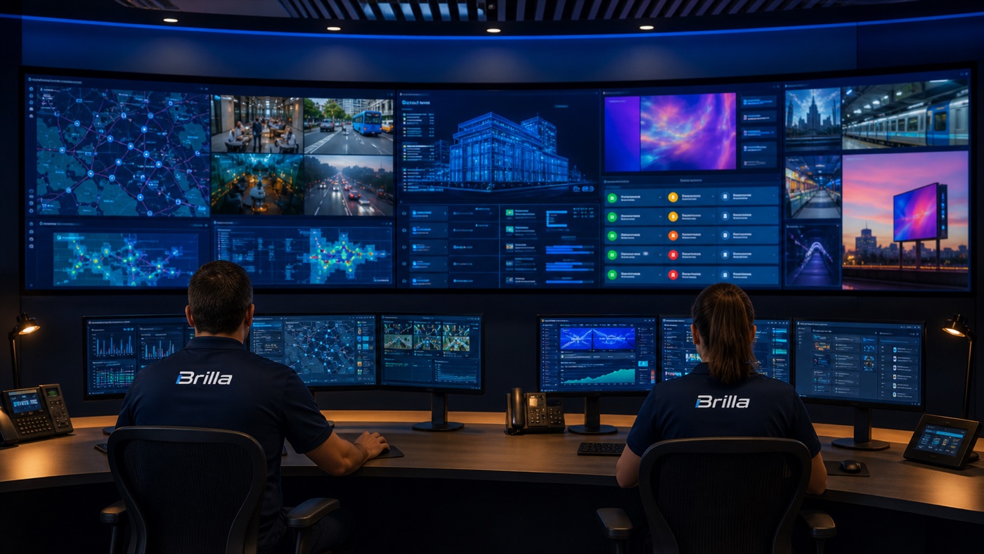 Modern command center using a video wall