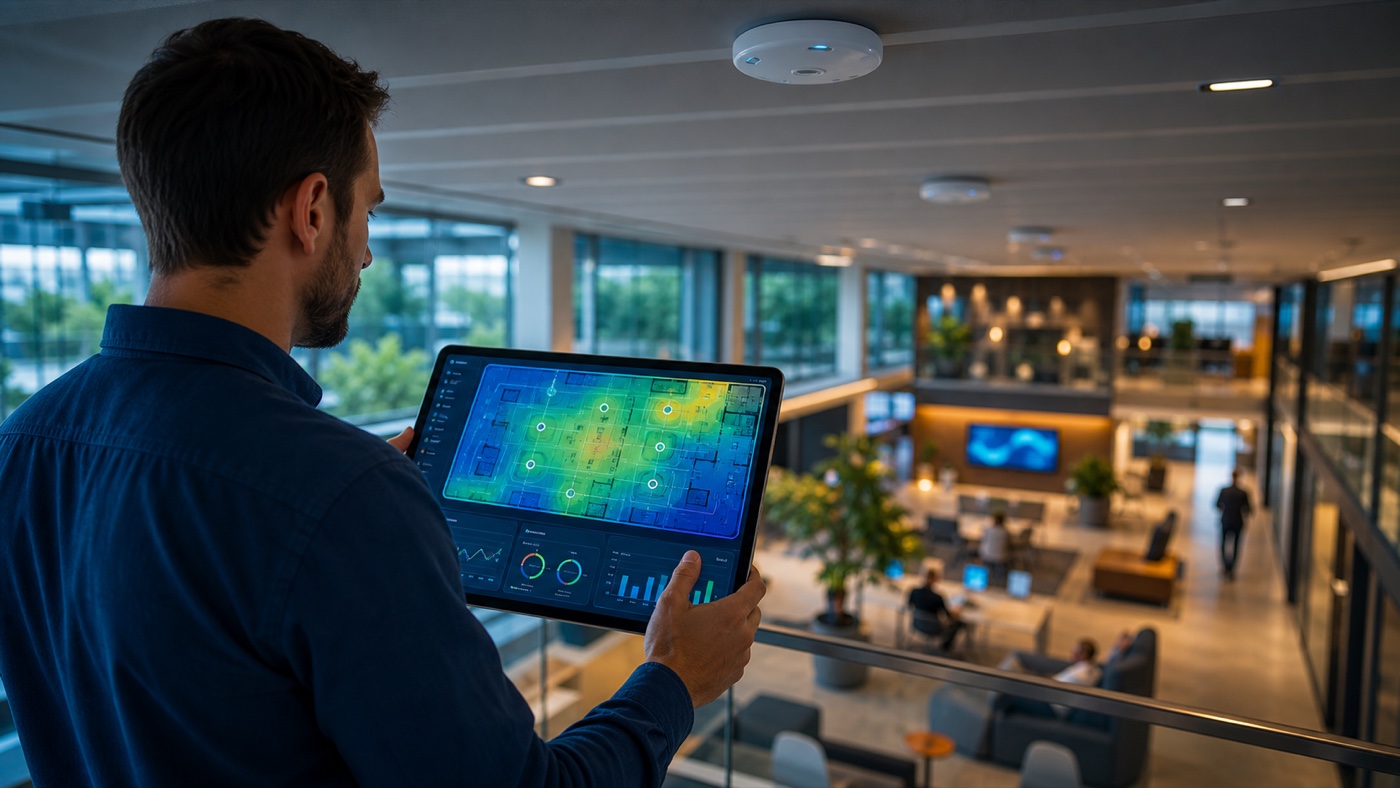 Wi-Fi coverage planning and heatmap survey